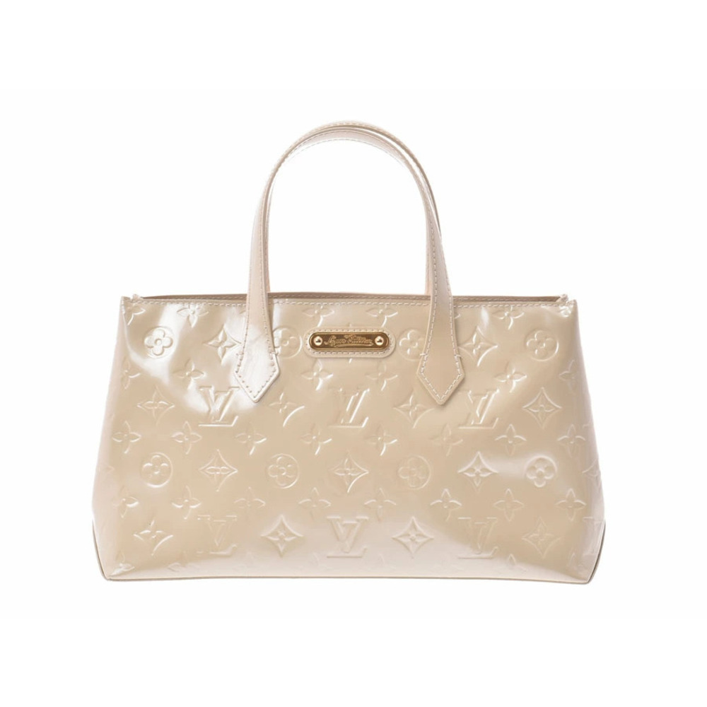 Louis Vuitton Vernis Wilshire Bron White Corail Handbag